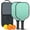 Pioneer Flower Floral-1, variant on Pickleball Paddles Set,Pioneer Flower Floral Print Pattern Fiberglass Surface Pickleball Racket Set with 2 Indoor Outdoor Pickleball Balls and Pickleball Bag,Pickle-ball Equipment