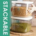 thumbnail image 3 of Recipiente para arroz TBMAXS, hermético, 4,5 kg, plástico transparente, 10 litros, 3 of 7