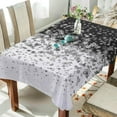 thumbnail image 3 of SKYSONIC 60"x120" Square Tablecloth with Snowflake Black and White Background Prints, Anti-Wrinkle and Smooth Table Cloth for Kitchen/Home Party Decoration, 3 of 7