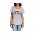 thumbnail image 2 of Hey You, Love Small Women's Las Vegas Rainbow Skyline T-Shirt, Gray, 2 of 2