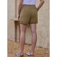 thumbnail image 3 of DARING DIVA Women's Summer Lace Trim Beach Cover Up Shorts with Pockets Medium Khaki, 3 of 6