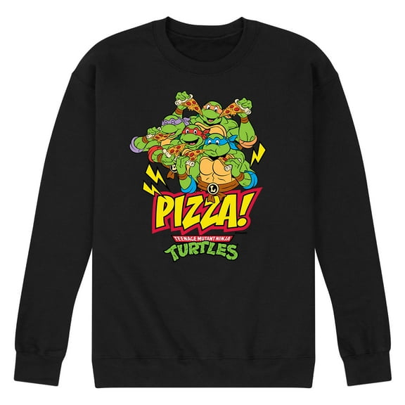 Teenage Mutant Ninja Turtles - Pizza - Men's Long Sleeve Crew Neck Fleece