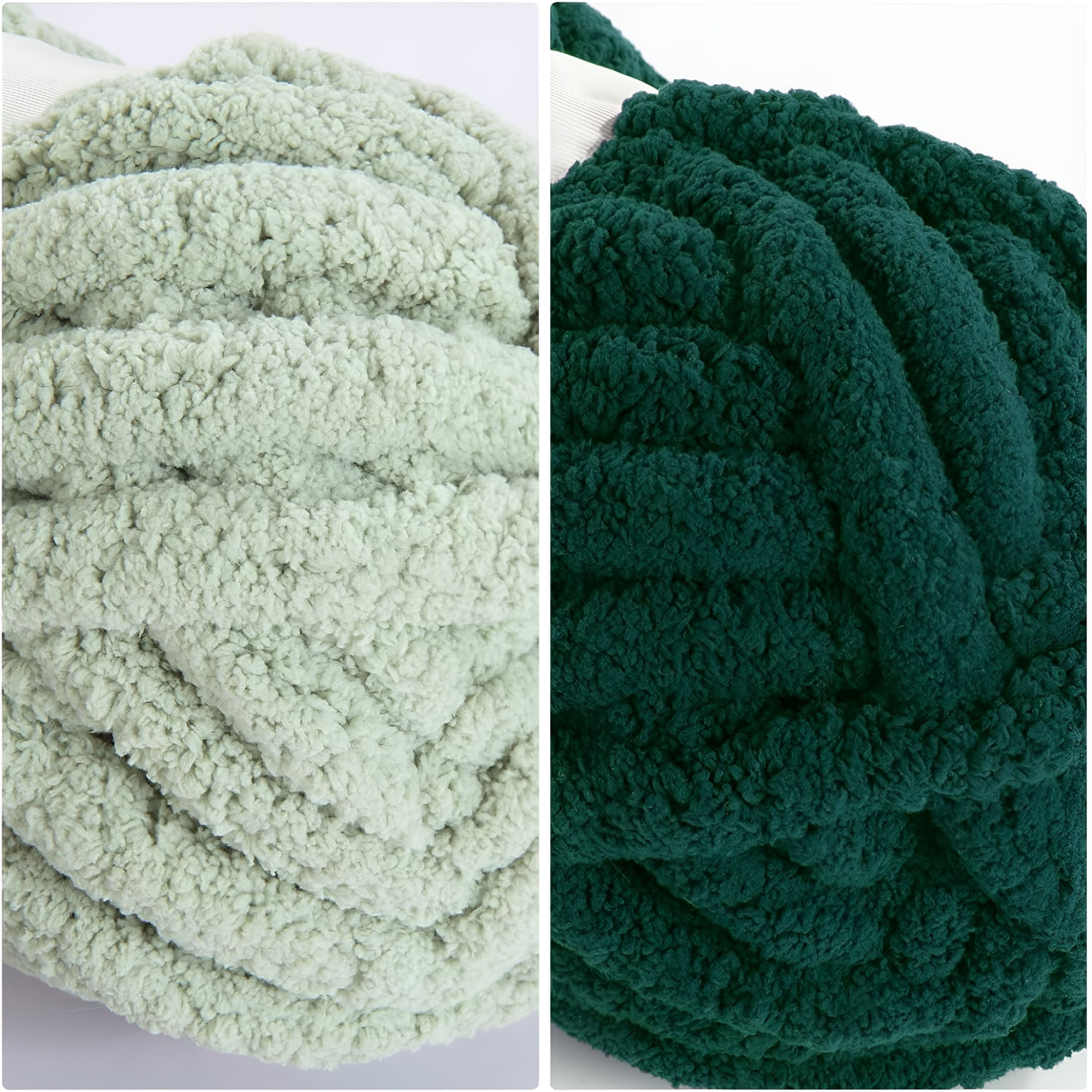 AUQ 2026 New 8Pcs Assorted Chunky Yarn for Crocheting,Super Bulky Large Soft Fluffy Yarn,Plush Fuzzy Yarn,Thick Chenille Yarn for Hand Knitting/Arm Knitting(27Yds,8 Oz Each Skein)