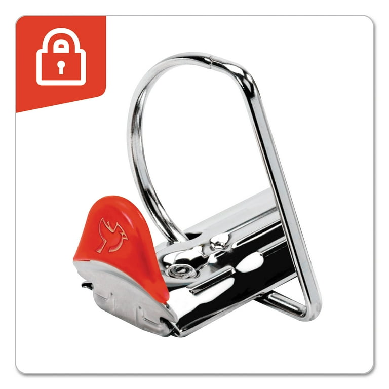 XtraLife ClearVue Non-Stick Locking Slant-D Ring Binder, 3 Rings, 6 XtraLife ClearVue Non-Stick Locking Slant-D Ring Binder, 3 Rings, 6