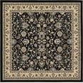 thumbnail image 1 of Unique Loom Kashan Traditional Floral Area Rug, 8 Feet, Black/Gray, 1 of 2