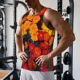 thumbnail image 5 of Fuzoiu Marigold Flowers In Different Colors Print Men's Workout Tank Tops,Sleeveless Gym Shirt Quick Dry,Fitness Bodybuilding T-Shirt,Muscle Athletic Workout Tee-4X-Large, 5 of 7