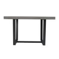 thumbnail image 6 of Pemberly Row Modern 52" Solid Pine Wood Dining Table in Gray/Black, 6 of 6