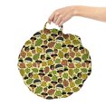 thumbnail image 2 of Botanical Round Floor Cushion with Handle, Autumn Leaves Chestnut Oak Maple Walnut and Hedgehog Nature Earth Tones Fall, Decorative Pillow for Living Room & Dorms, 18" Round, Multicolor, by Ambesonne, 2 of 4