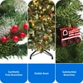 thumbnail image 5 of Dextrus 9 ft Prelit Flocked Pine Christmas Tree with 111 Pine Cones,  Artificial Hinged Xmas Christmas Tree with 2058 Tips & 900 Lights, Remote Control, Green, 5 of 9