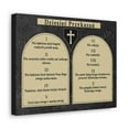 thumbnail image 3 of Scripture Walls Ten Commandments Polish Dziesięć Przykazań Bible Verse Canvas Christian Wall Art Ready to Hang Unframed, 3 of 9
