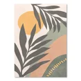 thumbnail image 3 of Cuadro en lienzo con hojas abstractas de estilo bohemio, pósteres de sol y arcoíris de Monstera, arte de pared nórdico para sala de estar, impresiones para decoración del hogar, 3 of 5