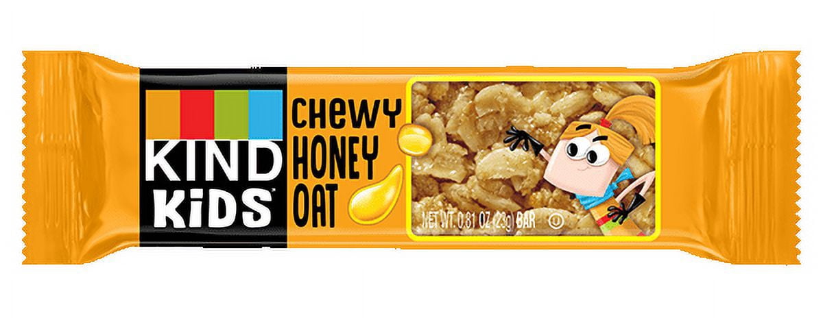 KIND Bars, Chewy Honey Oat Kids Bar, Gluten free, .81 oz, 10 Snack Bars