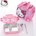 thumbnail image 3 of RWJDXD Sanrio Hello Kitty Thermal Lunch Box Grid with Bowl Anti-Scald Lunch Box Outdoor Child Girl Student Lunch Box 304 Gift Cartoon, 3 of 7
