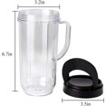 thumbnail image 3 of 2X 22oz Cup Mug for Magic Bullet with Flip Top Travel Lid -GG Pinkey, 3 of 5