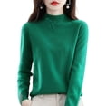 thumbnail image 1 of CashmereSweaterForWomen100%CashmereLightweightLongSleeveCrewNeckKnittedSweater, 1 of 4