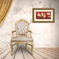 thumbnail image 3 of Biffi, Serena 18x11 Gold Ornate Wood Framed with Double Matting Museum Art Print Titled - Calle in rosso, 3 of 4