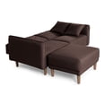 thumbnail image 4 of Sala Modular Sofá Cama Reversible de Lino Chocolate Modelo Ritz, 4 of 9
