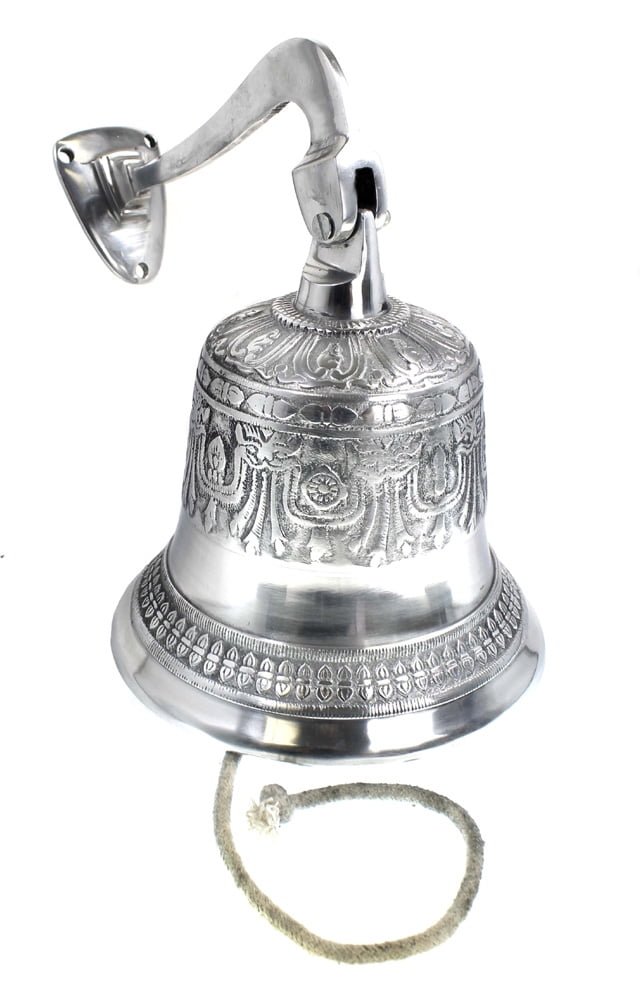6" SHIP BELL Detailed Silver Finish ORNATE BELLS