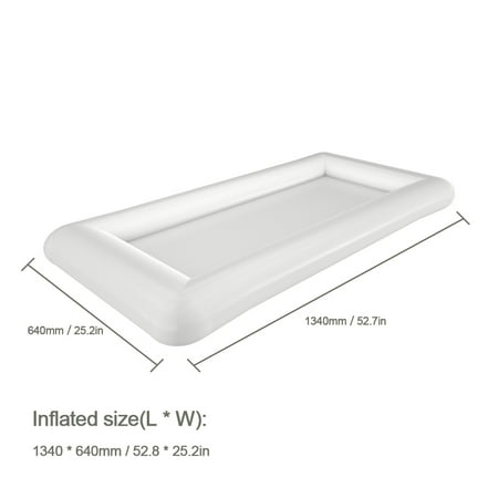 B&q Sale Garden Furniture 1340*640mm Inflatable Table Serving for BBQ Bar Party Buffet Ice Cooler Picnic Table Salad Dish Drink Plat Garden Camping Storage ()