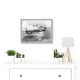 thumbnail image 2 of War Military Vintage US Airforce Fighter Plane Black White P-40 Artwork Framed Wall Art Print A4, 2 of 4