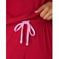 thumbnail image 5 of Hanes Women's Loungewear Set, 2-Piece , Pajama Long Sleeve Crew & Sleep Pants Rosey Red/Spirited Pink XS, 5 of 9