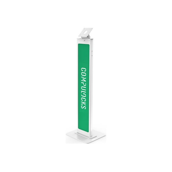 Compulocks VESA Brandable Floor Stand - Stand - for tablet - aluminum - white - floor-standing