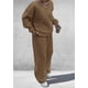 thumbnail image 5 of Conjunto PRETTYGARDEN de Sudadera Cuello en V y Pantalones de Pierna Ancha Khaki XXL, 5 of 6