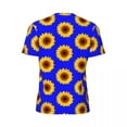 thumbnail image 6 of T Shirt For Men Sunflower Blooming Gym T-Shirt Summer Hippie Vibes Peace Flower Vintage Harajuku Tsh, 6 of 7