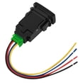 thumbnail image 3 of Interruptor pulsador, interruptor pulsador de 4 polos de 12 V para automóvil, botón pulsador de apariencia llamativa, 3 of 9