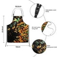 thumbnail image 3 of Colorful Butterfly Pattern Kids Aprons for Girls and Boys,Adjustable Neck Strap Toddler Aprons for Kids Cooking Baking, 3 of 6