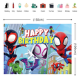 thumbnail image 3 of Globos Decorativos Azul y Rojo para Fiesta Alusivos a Spidey y Sus Amigos en Vinil y Látex, 3 of 6