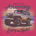 thumbnail image 3 of Life is a Journey Enjoy the Ride Women's V-Neck T-shirt 4x4 Offroad Rugged Vehicle Trailblazing Mudding Dirt Roads Tee, 3 of 7