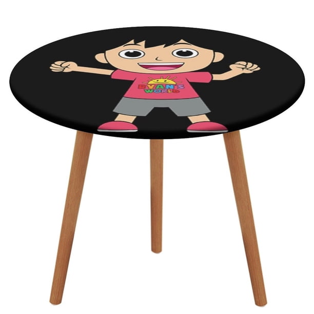 El mundo de Ryan-theme Fitted Round Tablecloths Elastic Edged Table Covers Waterproof Table Cloth for Kitchen Holiday Party Tables Decor 150cm
