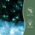 thumbnail image 4 of HestiNysus 6FT Tall, Bendable Santa-style Christmas Tree, 1250 Lush Tips, 300 LED Lights, Spruce PVC/PE Christmas Tree, Green, 4 of 5