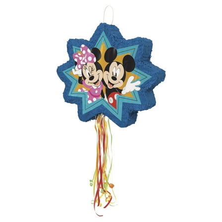 Disney Mickey & Friends Clubhouse Shaped Drum Pull Pinata, 1ct