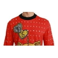 thumbnail image 5 of Dolce  Gabbana Elegant Red Crystal-Embellished Pullover Sweater, 5 of 5