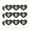 Clear, variant on Harry Potter Chibi Hufflepuff Crest Heart Shaped Planner Calendar Scrapbook Craft Stickers