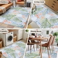 thumbnail image 5 of 3'x5' Area Rugs, Green Coral Ocean Indoor Outdoor Area Rug for Living Room Bedroom, Summer Shell Starfish Coastal Beach Washable Bathroom Rugs Kitchen Floor Carpet Mats Home Decor Aesthetic, 5 of 8