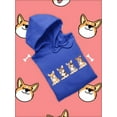 thumbnail image 3 of Corgi Puppies Banner Hoodie Women -Image by Shutterstock, Female 4X-Large, 3 of 4