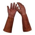 thumbnail image 5 of SunniMix Welding Gloves PU Leather Work Gloves Oven Gloves for Garden Workshop Garage S, 5 of 8