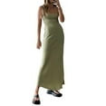 thumbnail image 6 of nvzhuang Women Dress, Sleeveless Adjustable Sling Straps Ankle Length One-Piece Gown, 6 of 9