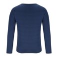 thumbnail image 5 of Mens Henley Long Sleeve Casual Shirts Mens Basic Henley Shirts Casual Premium Slim Fit Henley T-Shirts Lightweight Long Sleeve Plain Cotton Tee Shirts Stretchy Comfy Classic Collarless T-Shirts, 5 of 5