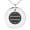 Silver, variant on Stainless Steel Miura Samurai Crest Engraved Small Medallion Circle Charm Pendant Necklace