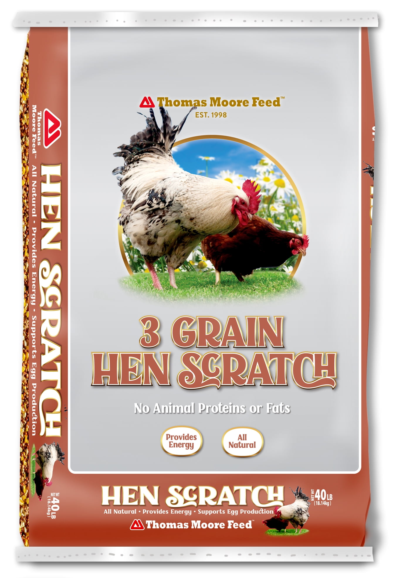 Thomas Moore Feeds Poultry Scratch Grains, 40lb