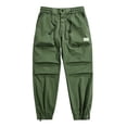 thumbnail image 1 of Pantalon D'Été Homme Printemps Été Décontracté Cargo Ample Léger Extensible Long Pantalon Homme Coupe Décontractée Vert G, 1 of 3