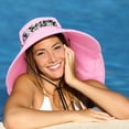 thumbnail image 6 of Sun Hat for Women Neck Flap Wide Brim UV Protection UPF 50+ Foldable Fishing Cap with 2 Replaceable Ribbon by Solaris, 6 of 6