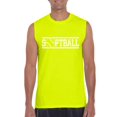 thumbnail image 1 of Mens Softball with Ball Ultra Cotton Sleeveless T-Shirt, 1 of 5