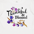 thumbnail image 4 of Inktastic Thankful and Blessed Inspirational Saying with Flowers Boys or Girls Baby T-Shirt, 4 of 5