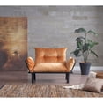 thumbnail image 4 of Mustard - Colored Metal Love Seat Futon / Practical for Daily Use, 4 of 4