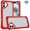 Red, variant on For iPhone 16 Plus 6.7 inch METKASE Ultimate CaseX Transparent Hybrid Case with Metal Buttons And Camera Edges in Slide-Out Package - Light Purple